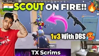 Scout on Fire🔥| 1v3 Clutch DBS😍| TX Scrims Highlights | S8UL TV