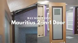 Mauritius 2-in-1 Timber Entrance Door | Bay Solutions | Complete Doors Online