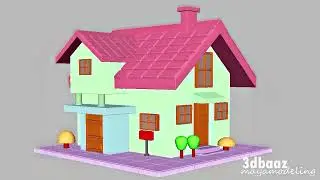 Stylized House Modeling in Maya | Full 3D Workflow