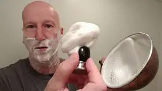 Органическое мятное мыло для бритья Dr. Bronner's