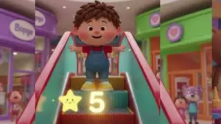 Magic Escalator Adventure! Learn to Count Steps with Fun for Kids!