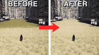 Простое решение: в Unreal Engine растительность на дальних планах выглядит размытой и имеет низко...