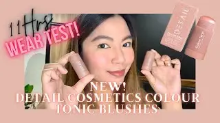 NEW!! Detail Cosmetics Colour Tonic Blushes | 11 hrs Wear Test and Review