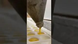 ASMR making egg yolk looking candy