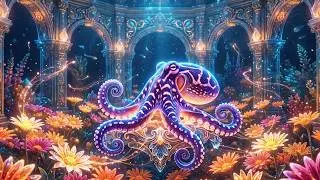A Magical Underwater Palace of Flowers & Fantasy Octopuses | Dreamlike Escape