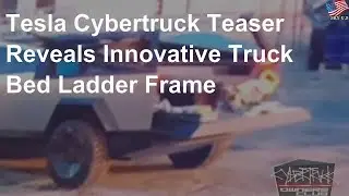 Tesla Cybertruck teaser reveals innovative truck bed ladder frame