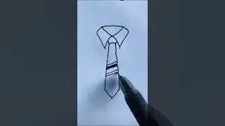 Easy Tie Drawing For Kid | How To Draw Tie Easy Step By Step Tutorial #art #shorts #viral #trending