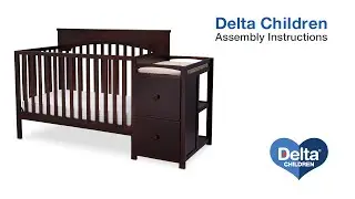 Delta Children Layla 4-in-1 Crib 'N' Changer Assembly Video