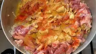 Puerto Rican pasteles pork filling