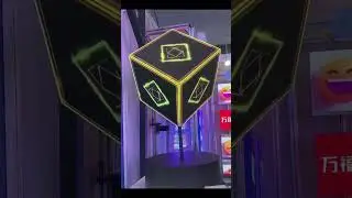 Magic 3D cube LED screen #ledscreen  #media #leddisplays #ledpanel #pixel #interactive #3d #DIY