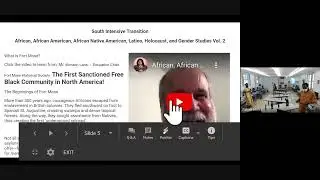 South Intensive Transition African American, African Native American, #FortMose, Holocaust! Vol  2