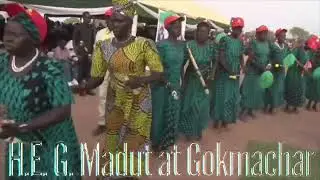 H.E. Governor Charles Madut Akol tour at Aweil North County, Gokmachar.