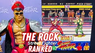 WWE Mattel Elite The Rock Street Fighter as M Bison Wrestling figure RANKING & Toy Review