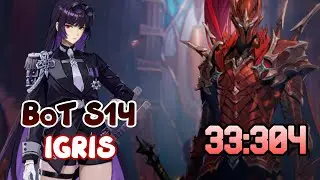 IGRIS S14 || F2P (33s) BATTLEFIELD OF TIME [Solo Leveling Arise]