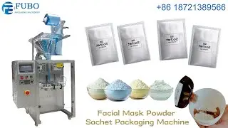 Korean Hydrating Facial Mask Powder Sachet Packing Machine | 3 Side Sealed Powder Packing Machine