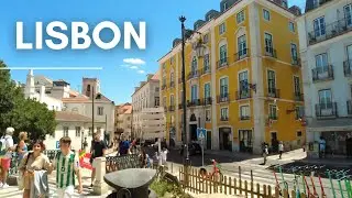 Sunny Sunday Walk in Lisbon PORTUGAL