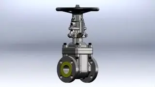 Rising Stem Gate Valve Animation 2