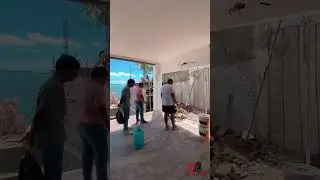 7 METERS UPVC Sliding Door for Front Beach Project