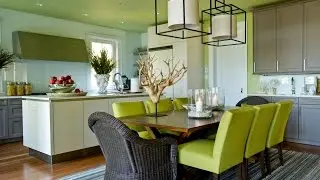 Very Impressive White Green Dining Room Ideas