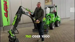 Avant Tecno Einweisung Anbaubagger 260 mit Fernbedienung