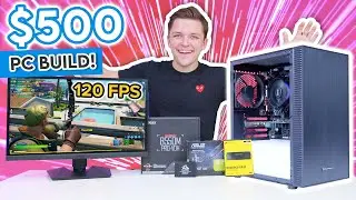 BUDGET $500 Gaming PC Build 2021/22! [Full Build Guide w/ Benchmarks, Windows, Drivers & more!]