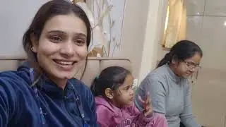 Aaj bahut kaam raha 🫣! Adhyan ne saag kyu nh khaya 🙄! Ghar main aya chhota baby 👶 