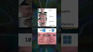 WINDOWS 11 VS WINDOWS 10 BE LIKE MEMES #shortsviral #shorts