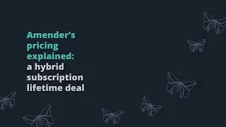 Amender&rsquo;s pricing explained: a hybrid subscription-lifetime deal