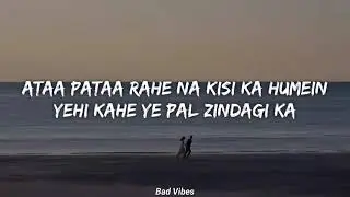 Arijit singh || Sooraj Dooba Hain song lyrics (Aman ag agrawal)