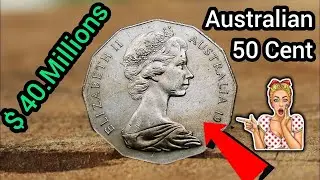 Most Valuable 50 Cent Australian Coins Worth That Could Make You Millionaire Overnight!!