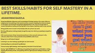 Best lifetime&rsquo;s self mastery(audio