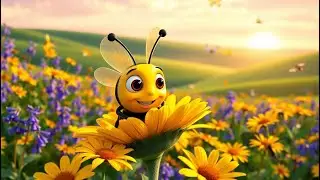 Buzzy the Bee and the Rainbow Tree | Colorful Nursery Rhyme for Kids | Fun Learning Song for
