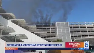 Fire breaks out at Disneyland Resort parking structure