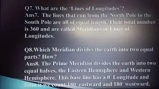 S.St, Class-V, Ch - 1 Globe, Book Q .5 -10(Pg - 248)