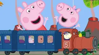 Peppa Pig's Train Ride 🚂🐷 Peppa Pig Official Channel Family Kids Cartoons
