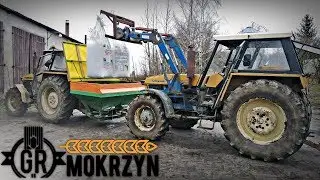 Nawozy 2020 ✔ Jednym ciągnikiem na dwa rozsiewacze? [ Praca w GR Mokrzyn #6 ] GoPro Hero 8