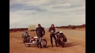 Crossing the unsealed Nullarbor Plain - Australia - 1973, by Suzuki T500 Titan, incl book soundtrack