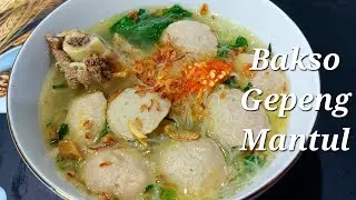 Resep Bakso Gepeng | Digetok-Getok Supaya Gepeng | Indonesian Meatball Soup | Nael Onion