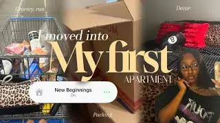 FIRST APARTMENT @ 19 ✨ | NEW YEAR, NEW BEGINNINGS | Solo Move-In, Grocery Shopping, Pinterest Decor