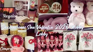 Valentine's Day 2026 decorations 💝 Hobby Lobby shopping/gift tour 🎁