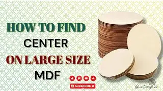 How To FIND CENTER On MDF For Dot Mandala Art&hearts;️ Dot Mandala Art For Beginners| Dot Mandala Tutorial