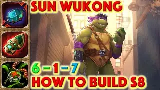 SMITE HOW TO BUILD SUN WUKONG - Sun Wukong Bluestone Pendant Solo Build Season 8 Conquest + Guide