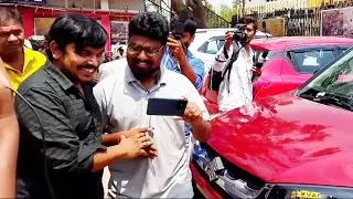 sampoornesh babu's Dagad Samba Movie promotion at Sandya theatre