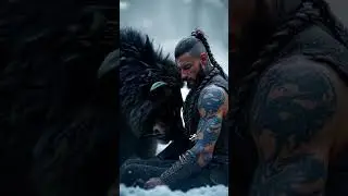 Warrior and his Black lion 🥶 #Shorts #lion #pet #pets #wolf #reels #fyp