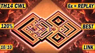 Only 1 Star Th14 CWL Base With Link 2021 | Unbeatable Th14 Base Link | Anti 1 Star Base TH14