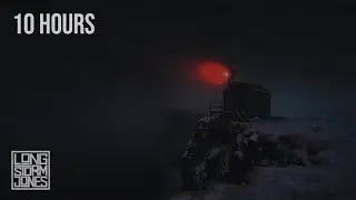 Red Beacon Station &mdash; Blizzard at the Cliffside Signal Hut | Howling Wind & Blowing Snow | 10 HOURS