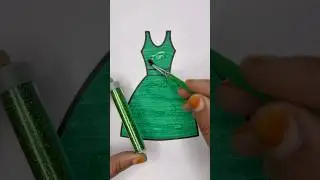 Green princess 💚✨ #glitter #princess #dress #princessdress #shorts