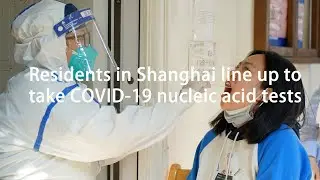 Residents in Shanghai line up to take COVID-19 nucleic acid tests