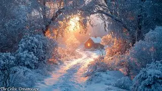 The Mosslit Winterwood Cottage | Medieval Celtic Winter Ambience for Calm Energy & Gentle Focus