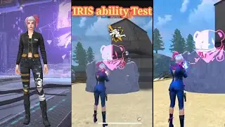 Free Fire IRIS ability Test with GamePlay | Free Fire new character IRIS ability Test